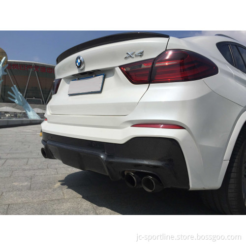 X4 Carbon Fiber Rear Lip Diffuser for BMW X4 F26 M Sport 2018-2024
